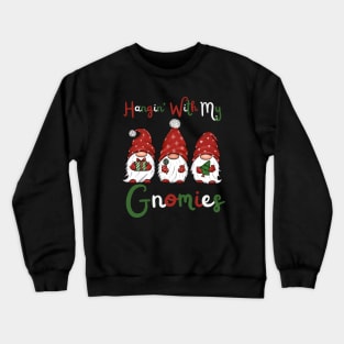 Christmas Gnome Design Crewneck Sweatshirt